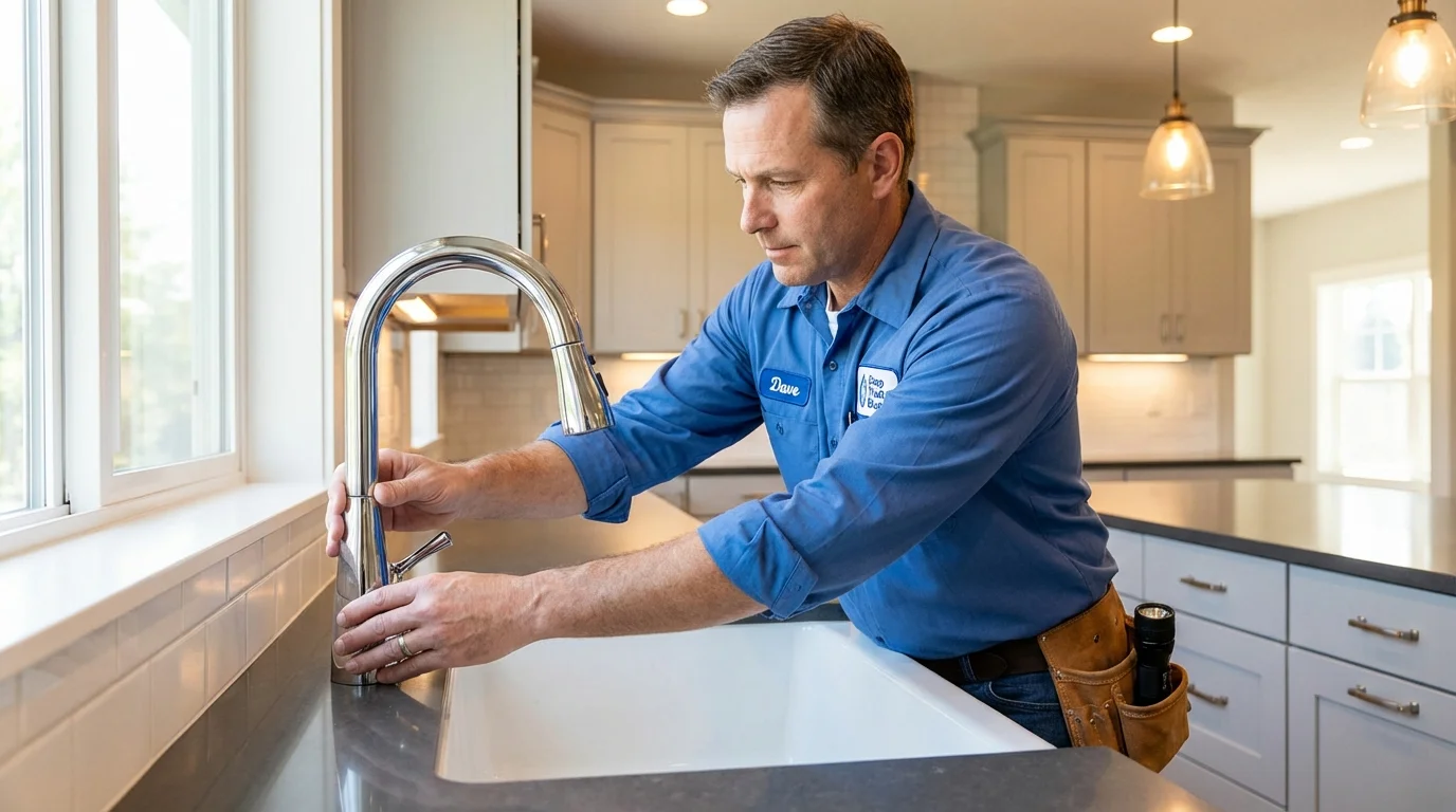 Kitchen faucet installation by Johns Plumbing LLC in Quartzsite