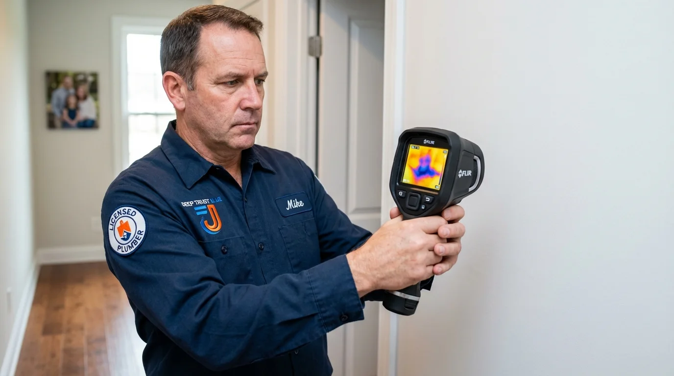 Thermal imaging leak detection by Johns Plumbing LLC in Quartzsite