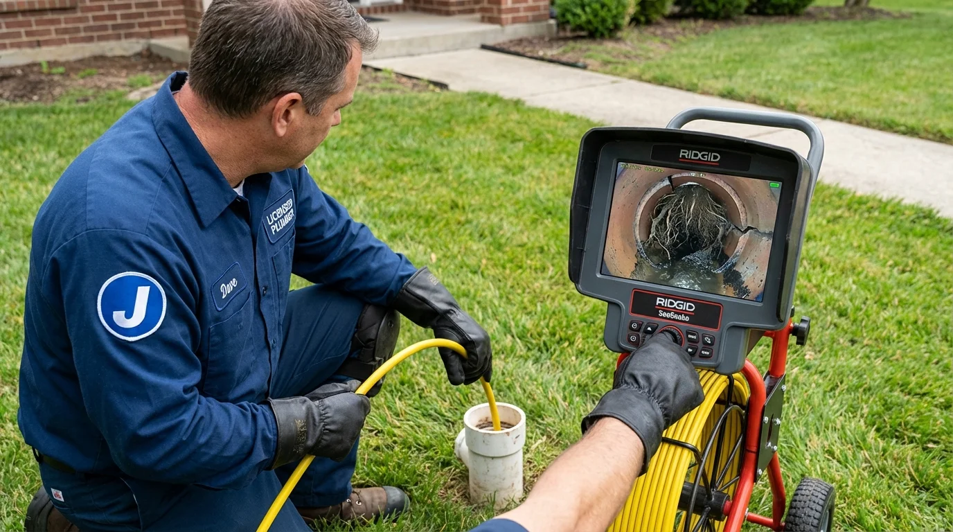 Sewer camera inspection being performed by Johns Plumbing LLC in Quartzsite